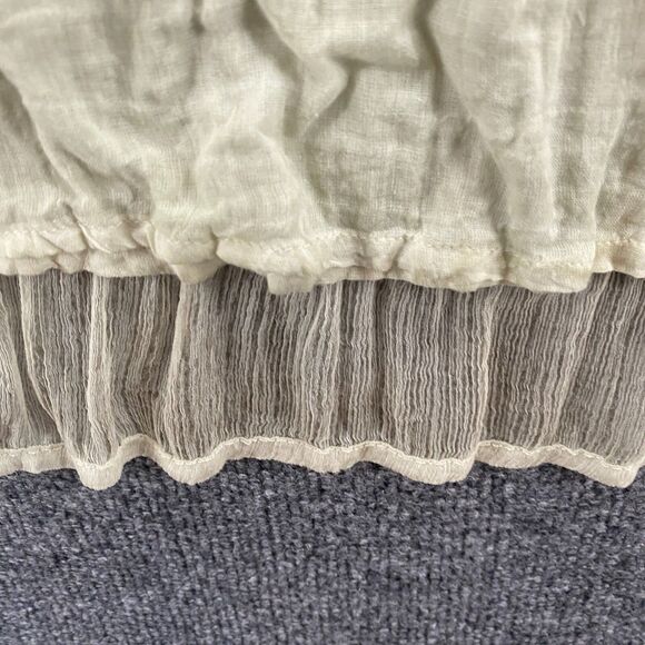 Sacred Threads Dress Womens M Silk Cotton Babydoll Tiered Boho Western Hippie - Picture 6 of 12